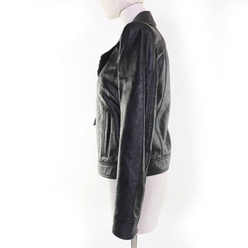 Saint Laurent Paris Riders Jacket 589455 Cowhide Black 38
