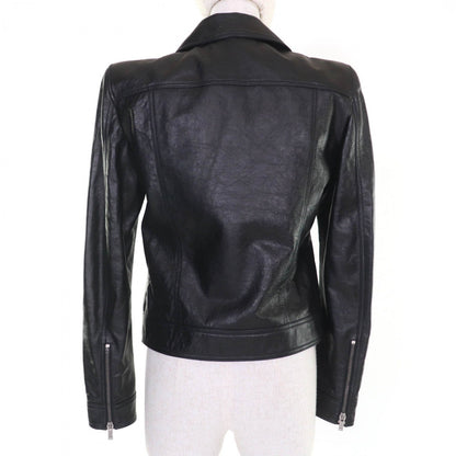 Saint Laurent Paris Riders Jacket 589455 Cowhide Black 38