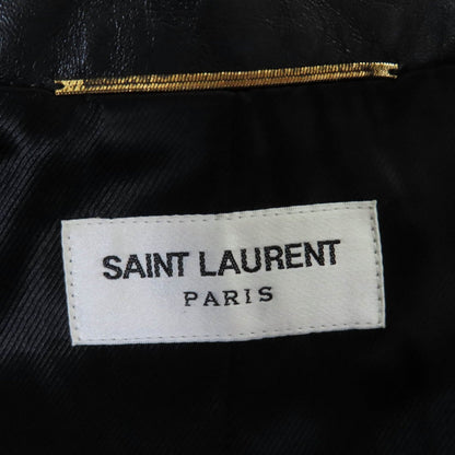 Saint Laurent Paris Riders Jacket 589455 Cowhide Black 38
