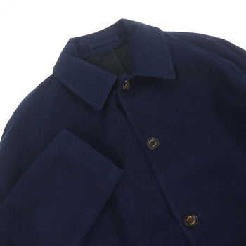 Lardini Stainless Collar Coat Cotton Navy 46