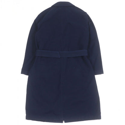 Lardini Stainless Collar Coat Cotton Navy 46