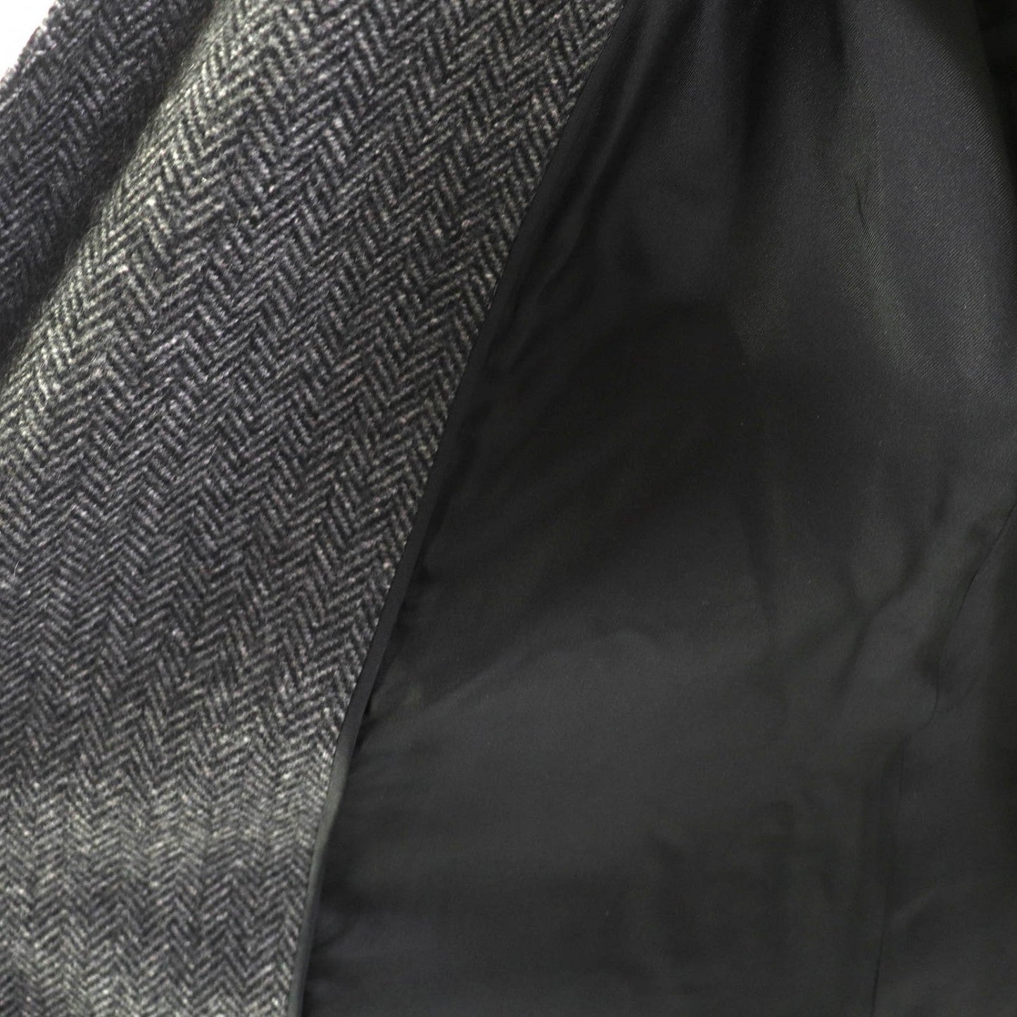 Hermes Coat Cashmere Charcoal Gray 40