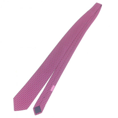 Hermes Tie 5647 Ea Silk Navy Pink
