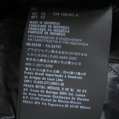 Prada Down Jacket Sgb608 Polyamide Navy 52