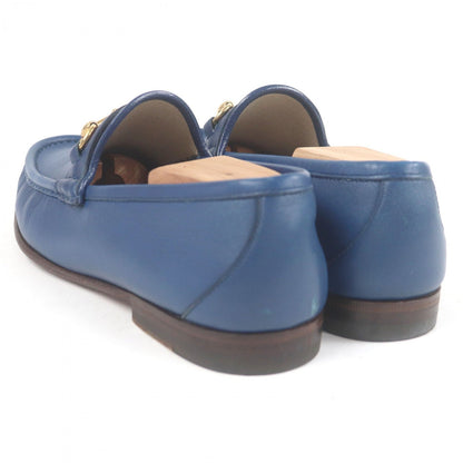 Gucci Loafers Leather Blue 6