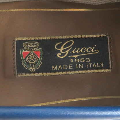 Gucci Loafers Leather Blue 6