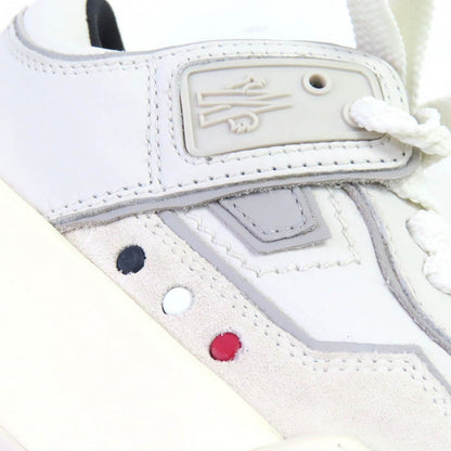 Moncler Low Cut Sneakers Leather Light Gray White Promyx Space 36