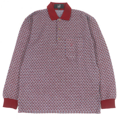 Dunhill Short Sleeve Polo Shirt Cotton Green Red S