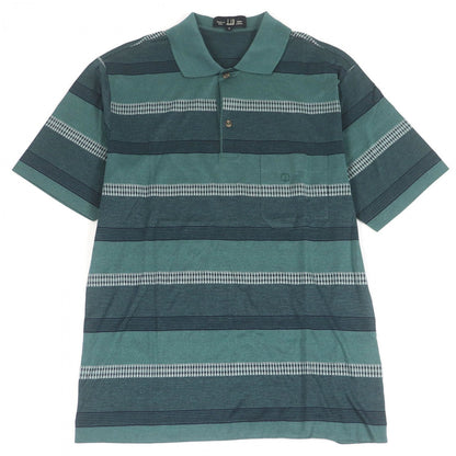 Dunhill Short Sleeve Polo Shirt Cotton Green Red S