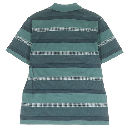 Dunhill Short Sleeve Polo Shirt Cotton Green Red S