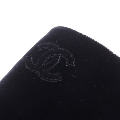 Chanel Knee-High Boots 21A G37985 Velor Black 36.5