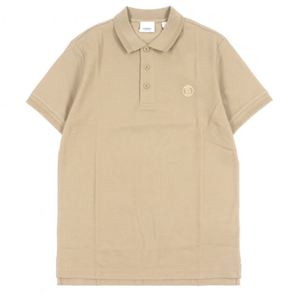 Burberry Short Sleeve Polo Shirt 8057088 Cotton Beige S