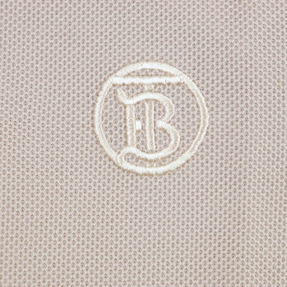 Burberry Short Sleeve Polo Shirt 8057088 Cotton Beige S