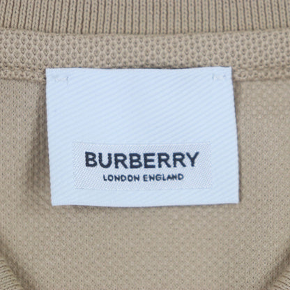 Burberry Short Sleeve Polo Shirt 8057088 Cotton Beige S