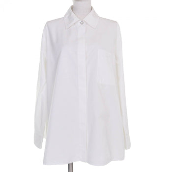 Hermes Long Sleeve Shirt 4E0601Dv Cotton White 38