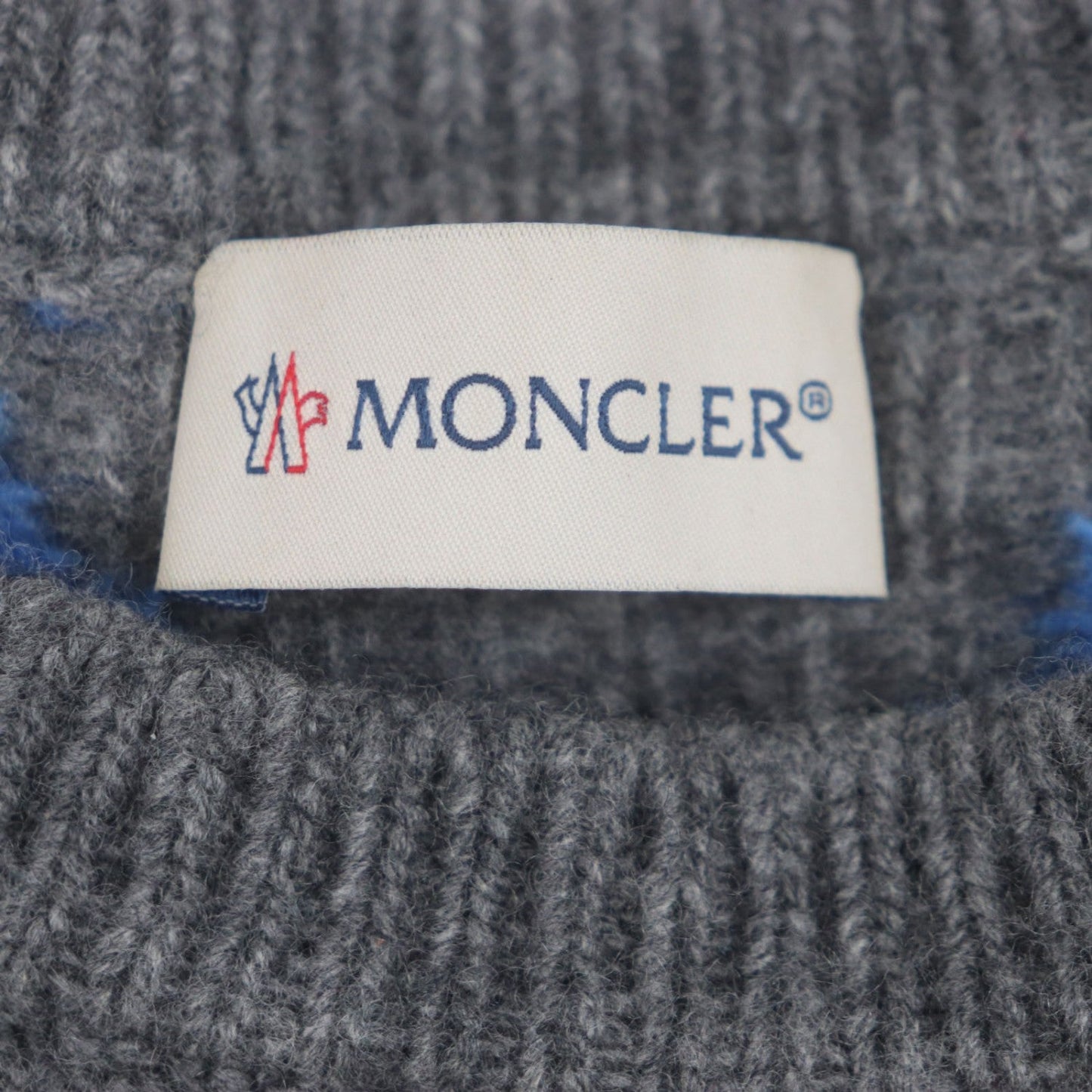 Moncler Sweater Wool Gray Blue S