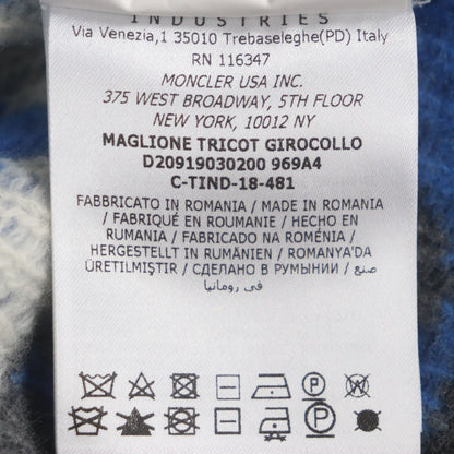 Moncler Sweater Wool Gray Blue S