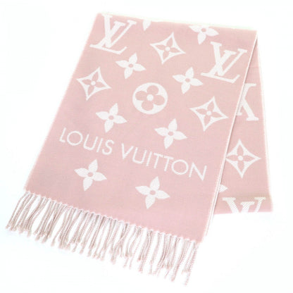 Louis Vuitton Scarf M77854 Wool Beige Rose Lv Essential 17034Cm