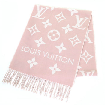 Louis Vuitton Scarf M77854 Wool Beige Rose Lv Essential 17034Cm