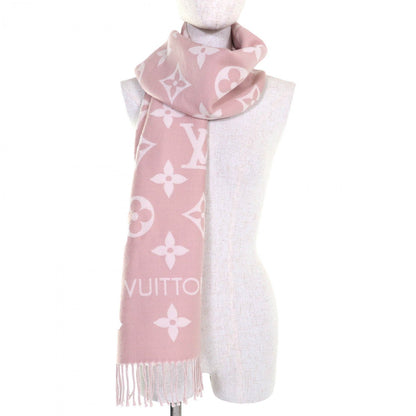 Louis Vuitton Scarf M77854 Wool Beige Rose Lv Essential 17034Cm
