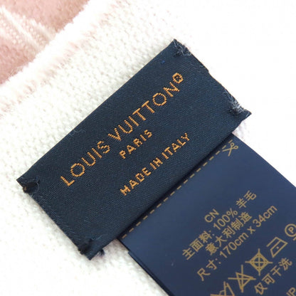 Louis Vuitton Scarf M77854 Wool Beige Rose Lv Essential 17034Cm