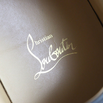 Christian Louboutin Sneakers Leather Black Green Silver Seavaste 2 Orlato Flat 43