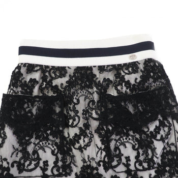 Chanel Skirt P56061V42335 Cotton White Black 36