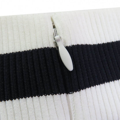 Chanel Skirt P56061V42335 Cotton White Black 36