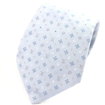 Louis Vuitton Tie M76845 Silk Light Blue Monogram Gradient Dots 8Cm