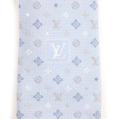 Louis Vuitton Tie M76845 Silk Light Blue Monogram Gradient Dots 8Cm