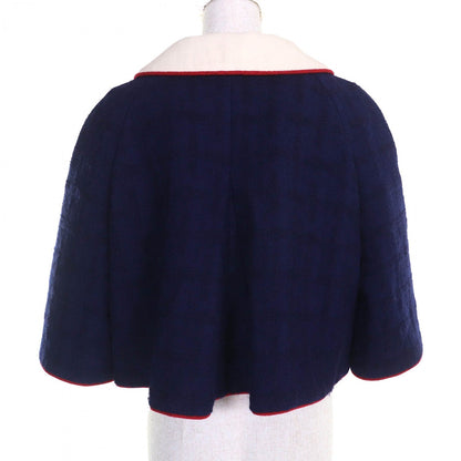 Chanel Jacket P51806 Wool Navy Ivory Red 40