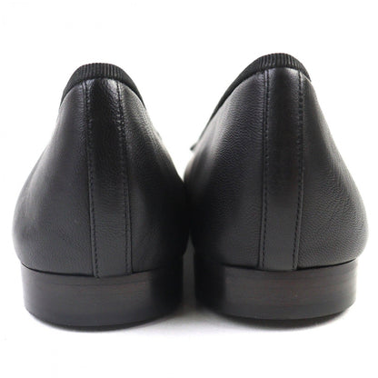 Chanel Pumps A02819 Leather Black Ballerina 38