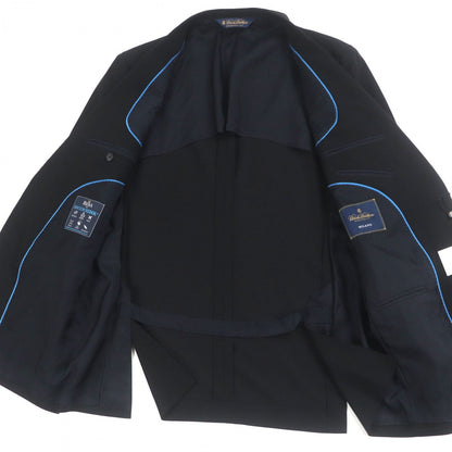Brooks Brothers Setup Wool Black Brookscool Milano 41