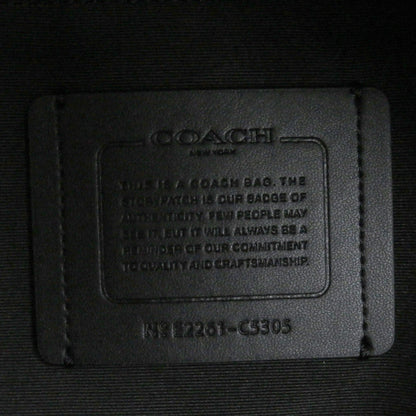 Coach Shoulder Bag C5305 Coated Canvas Black Type Ventura Bag Signature Canvas