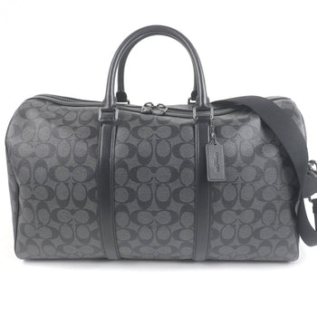 Coach Shoulder Bag C5305 Coated Canvas Black Type Ventura Bag Signature Canvas