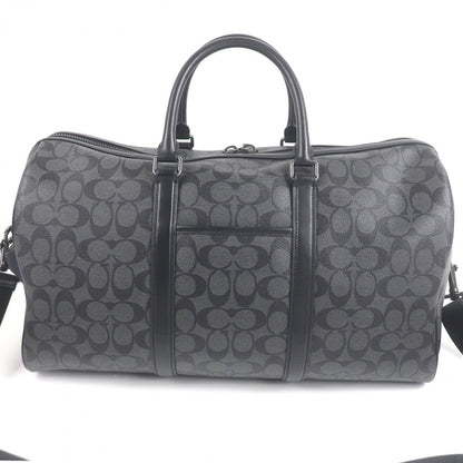 Coach Shoulder Bag C5305 Coated Canvas Black Type Ventura Bag Signature Canvas