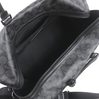 Coach Shoulder Bag C5305 Coated Canvas Black Type Ventura Bag Signature Canvas