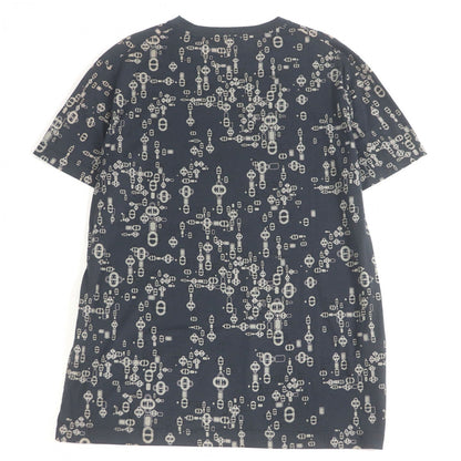 Hermes Short Sleeve T-Shirt Cotton Blue Gray Type L