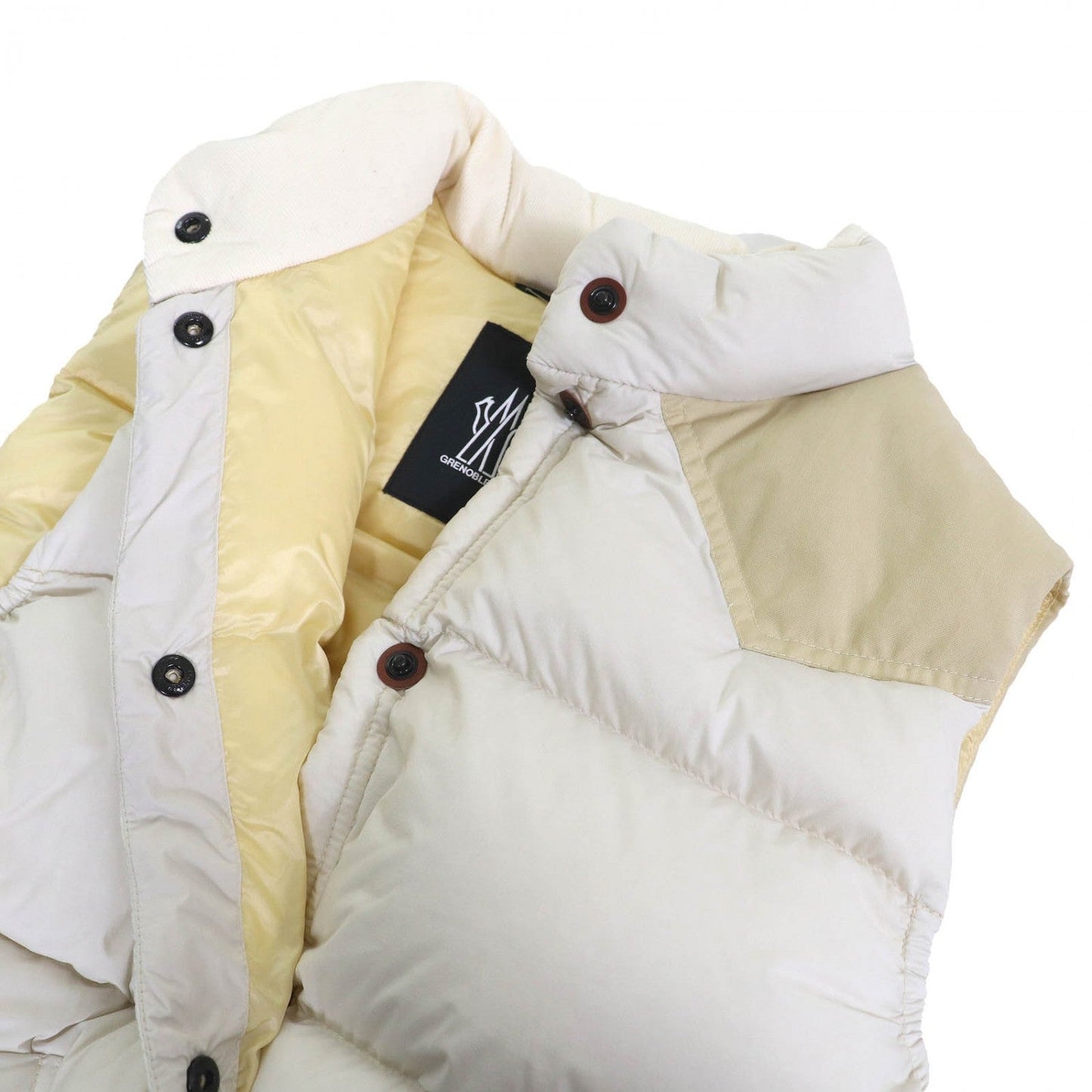 Moncler Grenoble Down Vest Nylon Off White Sorapis