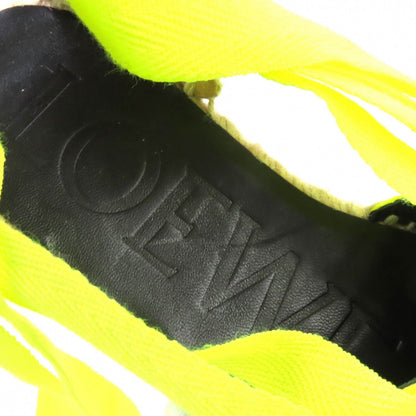 Loewe Sandals Jute Neon Yellow 36