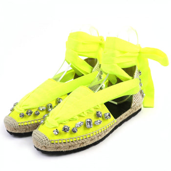 Loewe Sandals Jute Neon Yellow 36