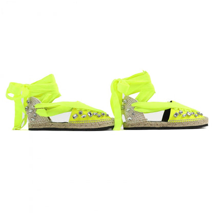 Loewe Sandals Jute Neon Yellow 36