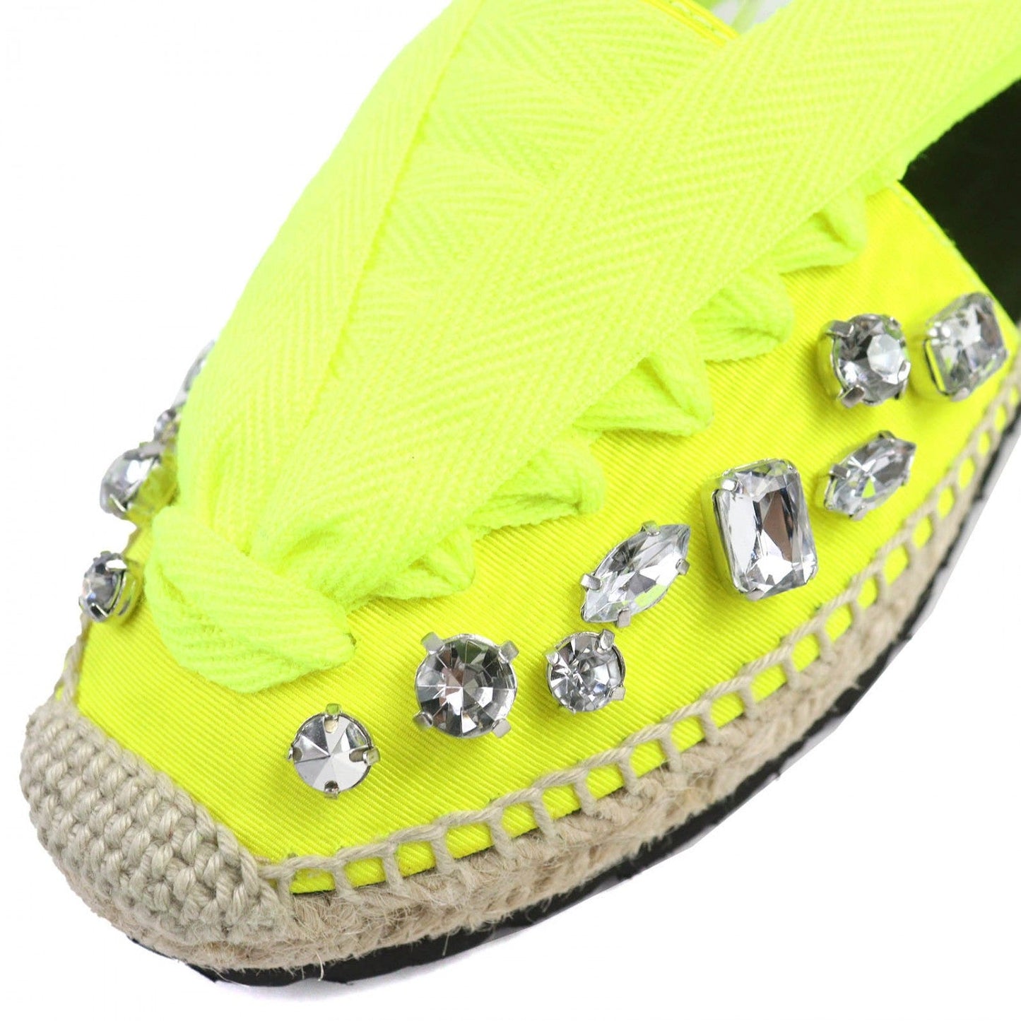 Loewe Sandals Jute Neon Yellow 36
