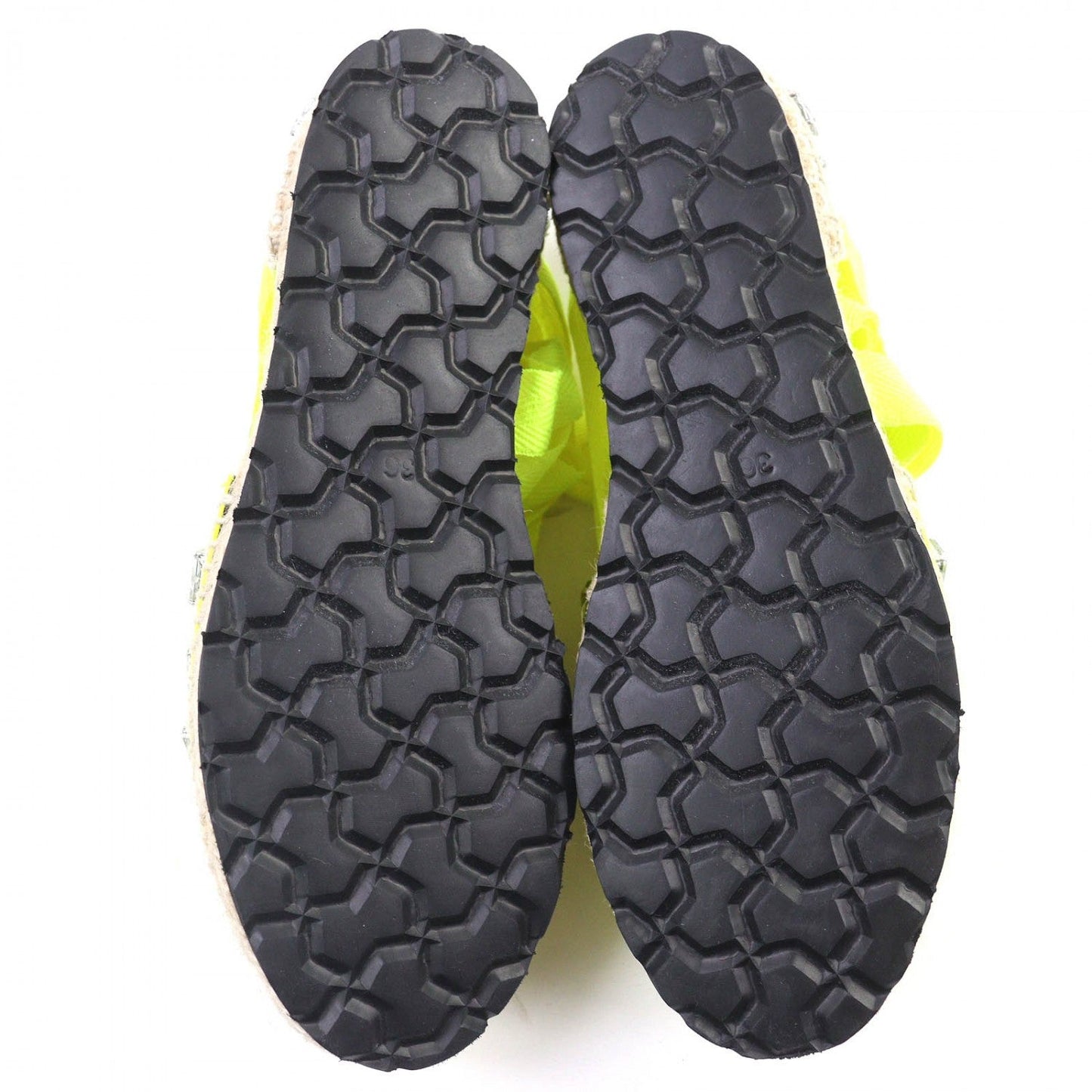 Loewe Sandals Jute Neon Yellow 36
