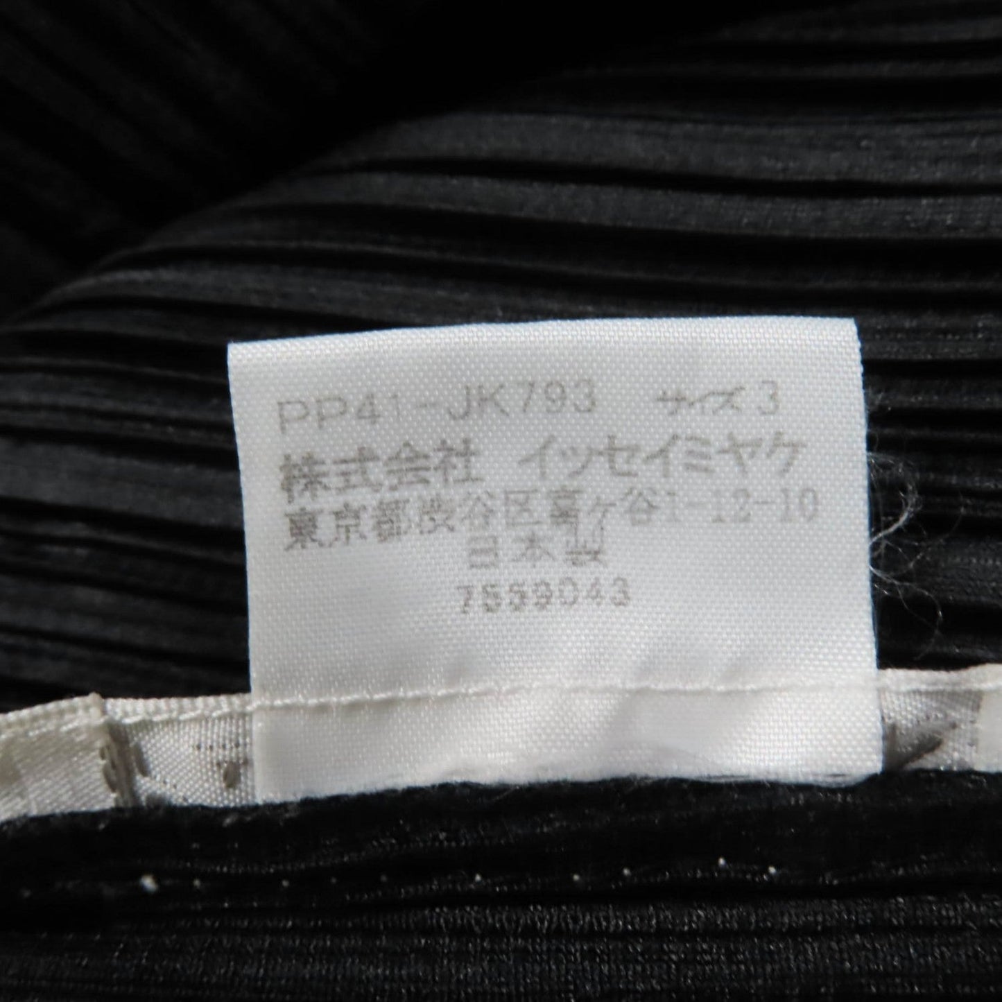 Pleats Please Cut Pp41-Jk793 Polyester Black 3