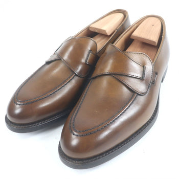 Crockett&Jones Loafers Leather Brown Selby 7 E