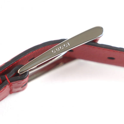 Gucci Belt 429028 Leather Red Sima 9036