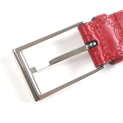 Gucci Belt 429028 Leather Red Sima 9036