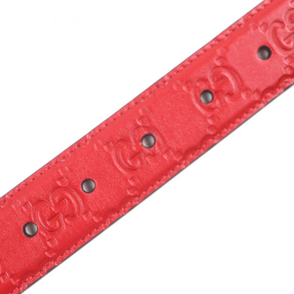 Gucci Belt 429028 Leather Red Sima 9036