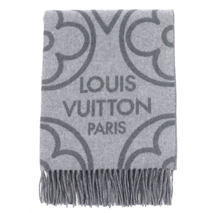 Louis Vuitton Scarf R96950 Cashmere Gray Echarpe Earmuffs
